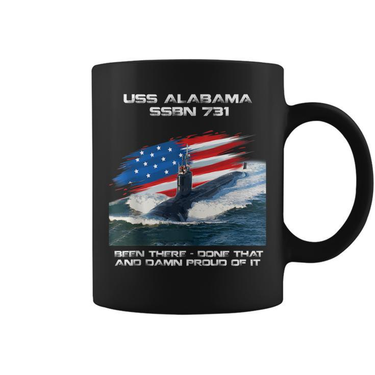 Uss Alabama Ssbn-731 American Flag Submarine Veteran Xmas  Coffee Mug