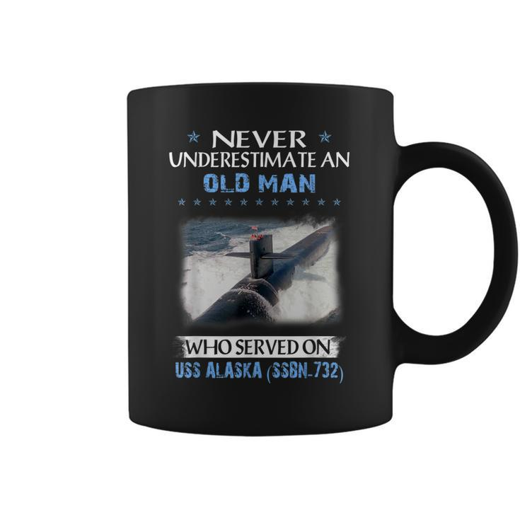 Uss Alaska Ssbn-732 Submarine Veterans Day Father Day Gift  Coffee Mug