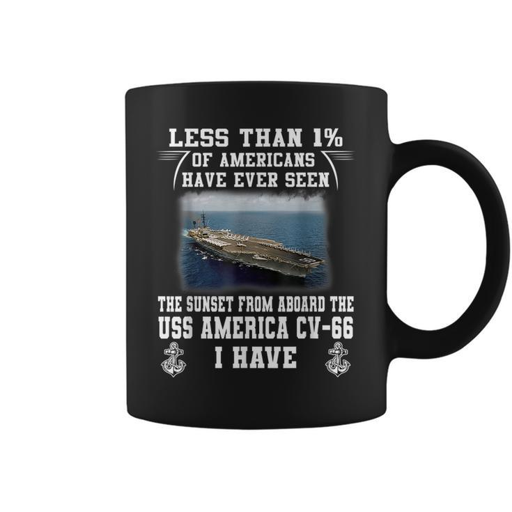 Uss America Cv-66 Aircraft Carrier  Coffee Mug