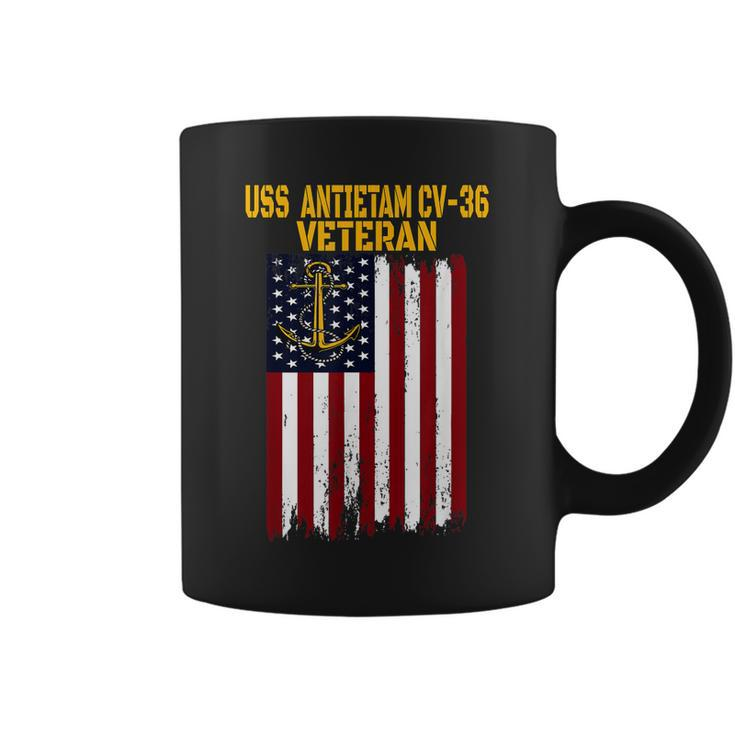 Uss Antietam Cv-36 Aircraft Carrier Veterans Day Dad Grandpa  Coffee Mug