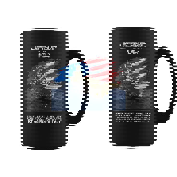 Uss Boxer Lhd-4 Amphibious Assault Ship Veteran Usa Flag Coffee Mug