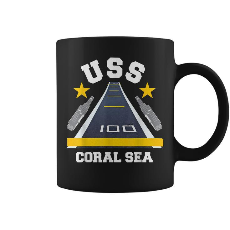Uss Coral Sea Aircraft Carrier Military Veteran  Coffee Mug
