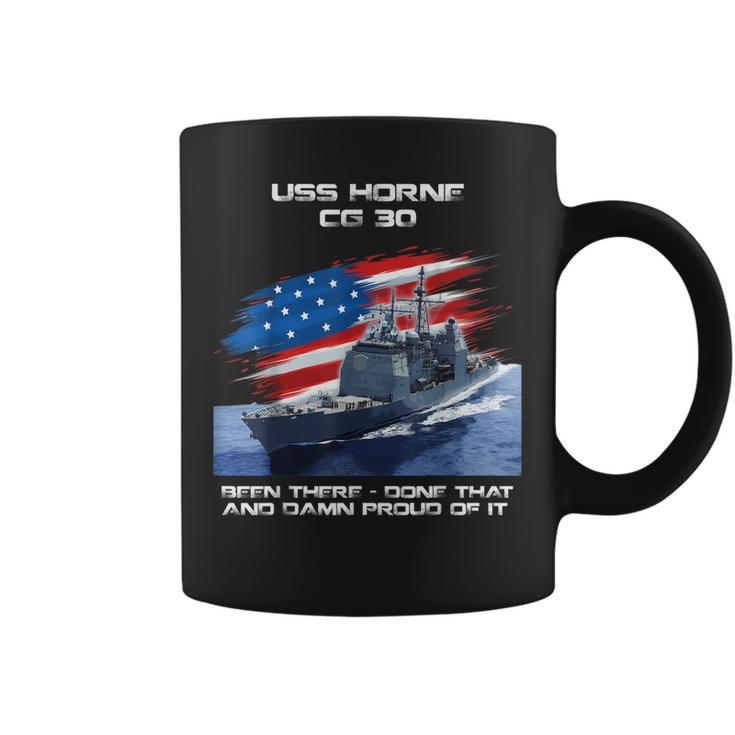 Uss Horne Cg-30 Class Cruiser American Flag Veteran Xmas  Coffee Mug