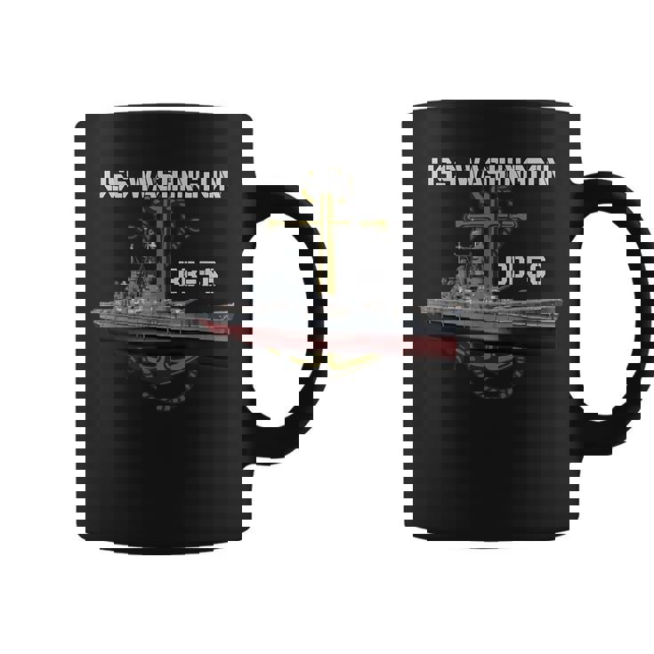 Uss Washington Bb-56 Battleship Ww2 American Warship Veteran  Coffee Mug