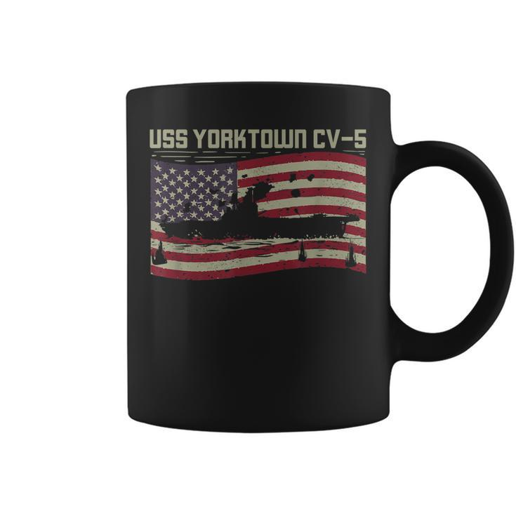 Uss Yorktown Cv-5 Gift For A Us Military Veteran  Coffee Mug