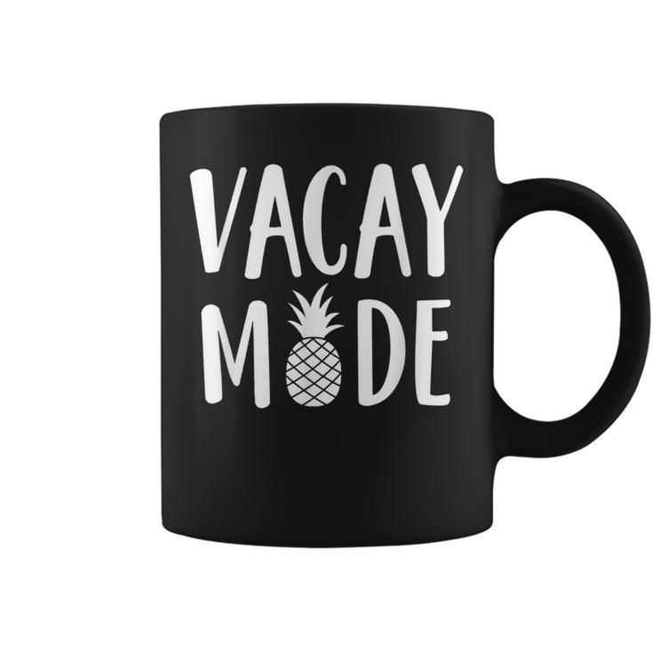 Vacay Mode 2023 Funny Family Trip Summer Vacation Pineapple Coffee Mug