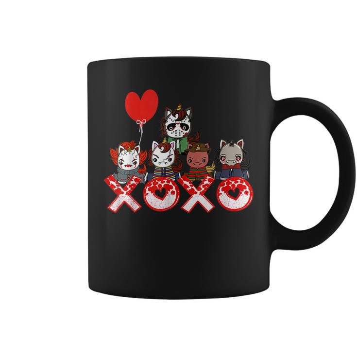Valentines Day Horror Movies Unicorn Xoxo Valentine Day  Coffee Mug