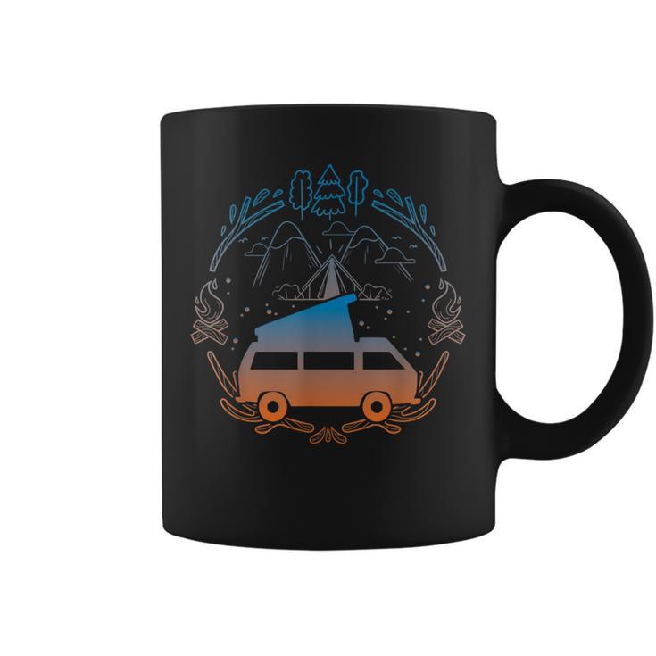 Van Life Design - Vanagon Van Bus Dipper Campfire Camping Coffee Mug ...