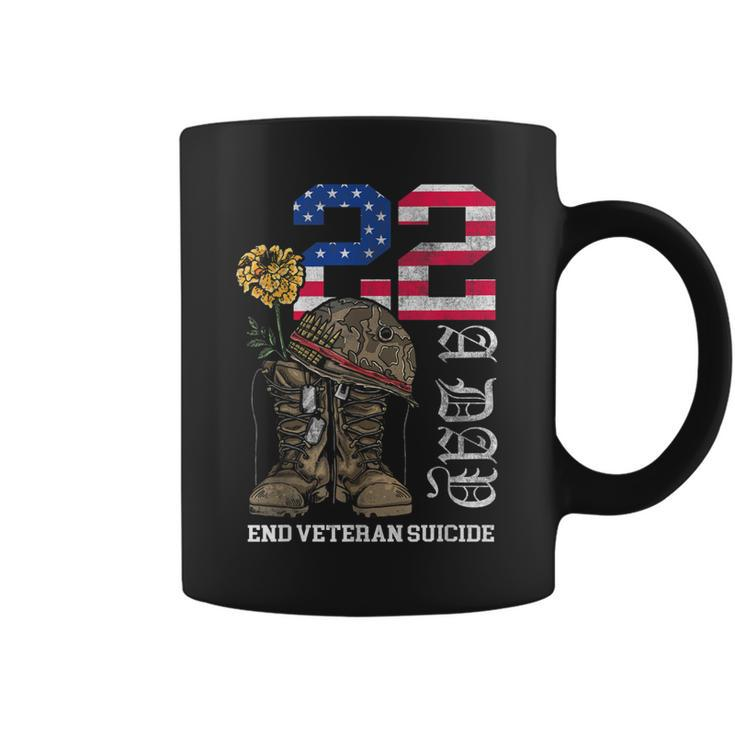 Veteran 22 A Day Take Their Lives End Veteran Suicide Coffee Mug