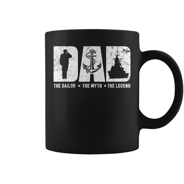 Veteran Dad The Sailor The Myth The Legend  Gift For Mens Coffee Mug