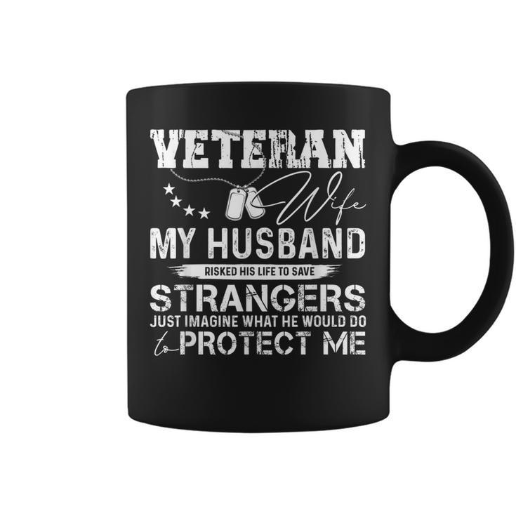 Veteran Wife Army Husband Soldier Saying Cool Military  V3 Coffee Mug