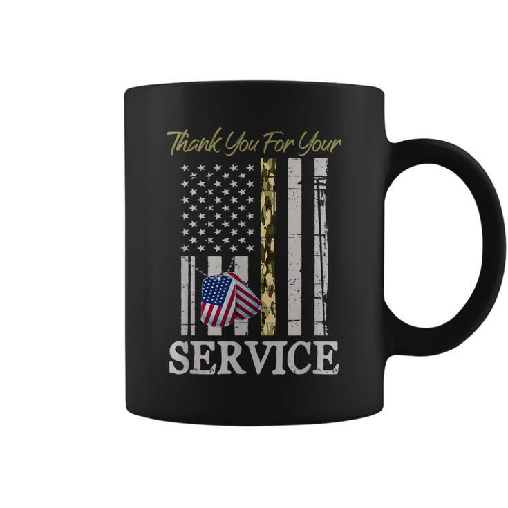 Veterans Day Thank You For Your Service Soldier Camouflage  Coffee Mug