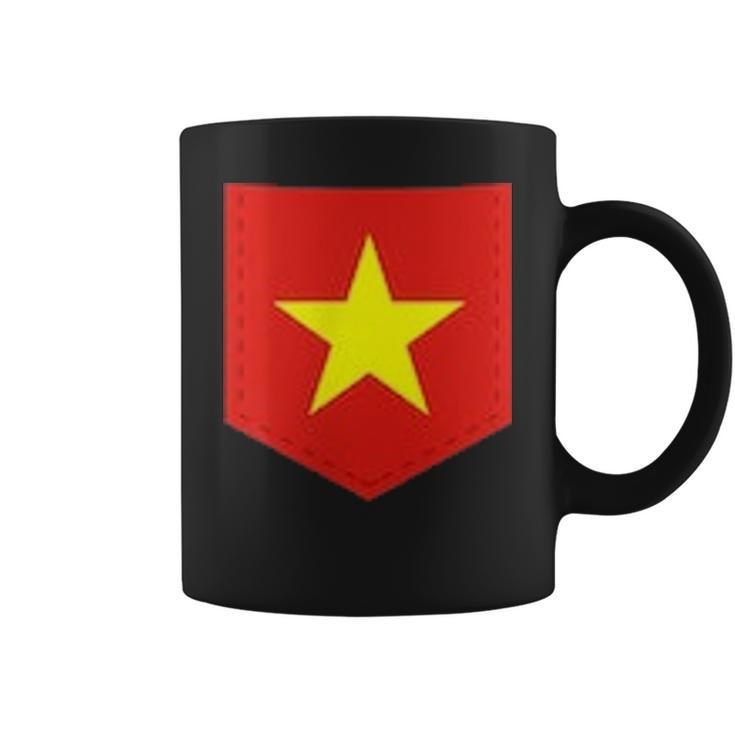 Vietnam Flag With Printed Vietnamese Flag Pocket Coffee Mug