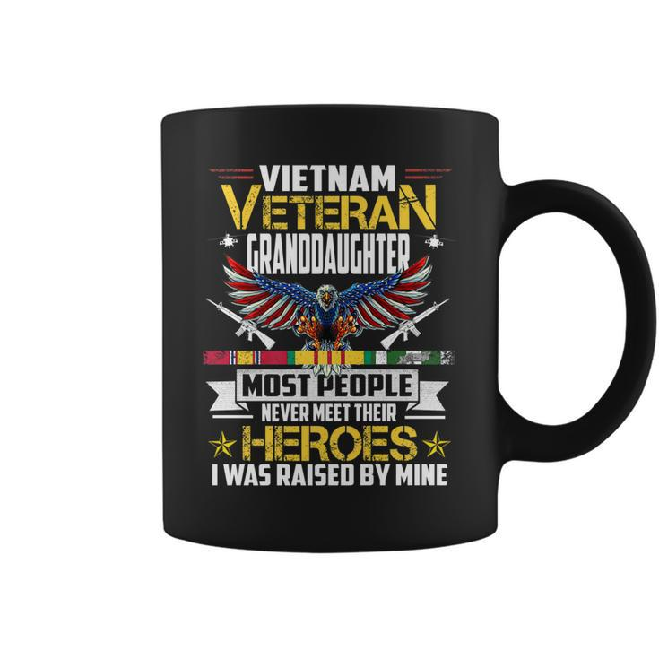 Vietnam Veteran Granddaughter Raised By My Hero Veteran   V2 Coffee Mug