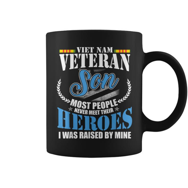 Vietnam Veteran Son American Flag Military Us Patriot  Coffee Mug