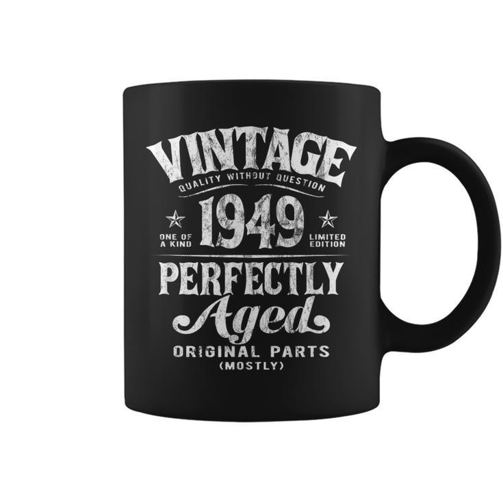 Vintage 1949 Perfectly Aged 70Th Birthday Original Parts  Coffee Mug