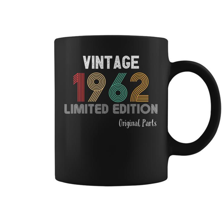 Vintage 1962 Birthday Gifts Idea Retro Birthday Party Design  Coffee Mug