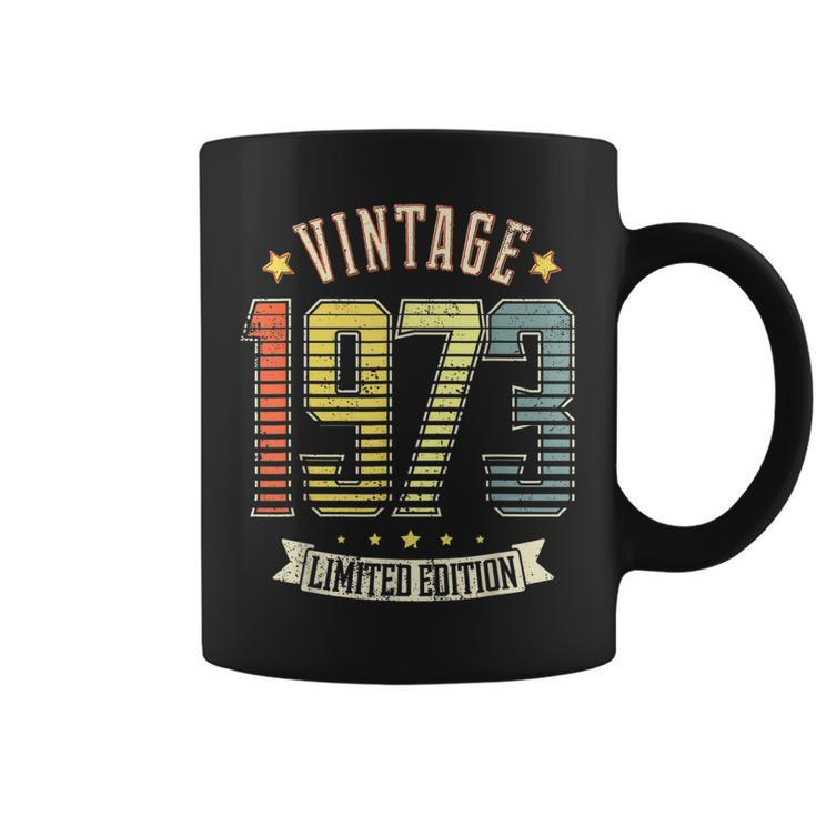 Vintage 1973 Birth Year Limited Edition 50 Years Old Gifts  Coffee Mug