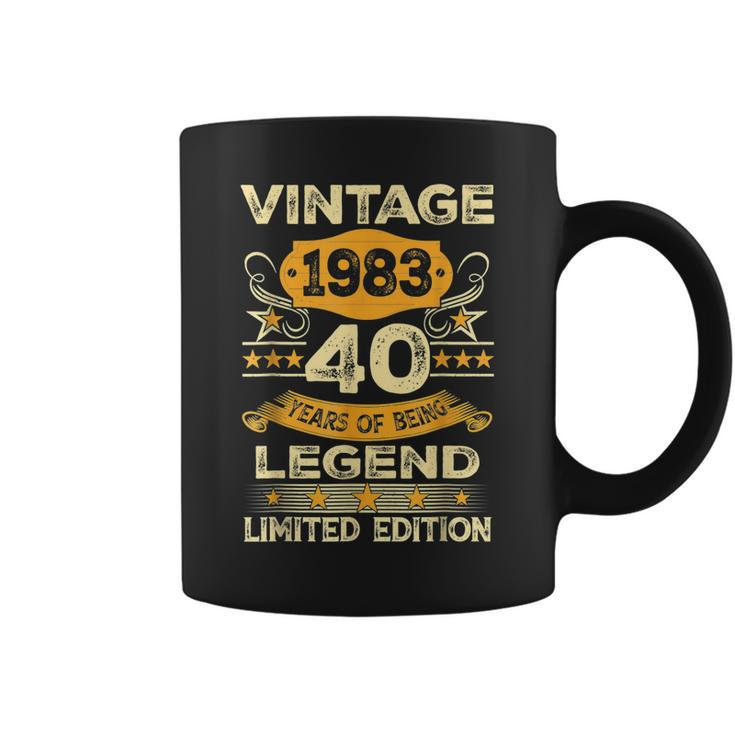 Vintage 1983 40 Year Old 40Th Birthday Mens Limited Edition  Coffee Mug