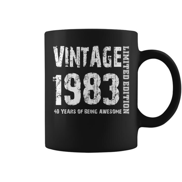 Vintage 1983 40 Years Of Being Awesome 40Th Birthday  Coffee Mug
