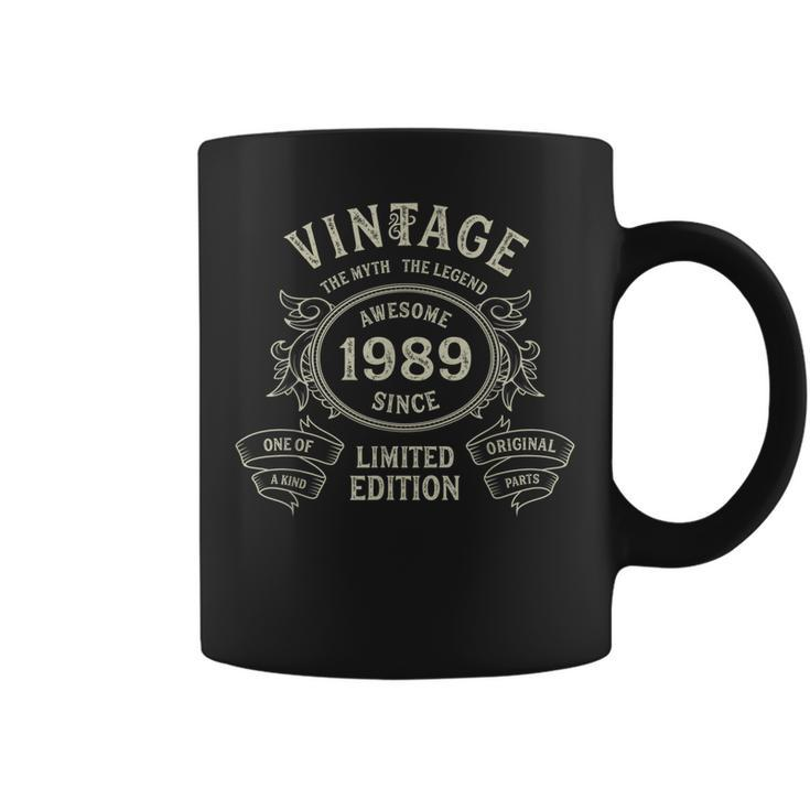 Vintage 1989 Limited Edition Born In 1989 34Th Birthday  Coffee Mug