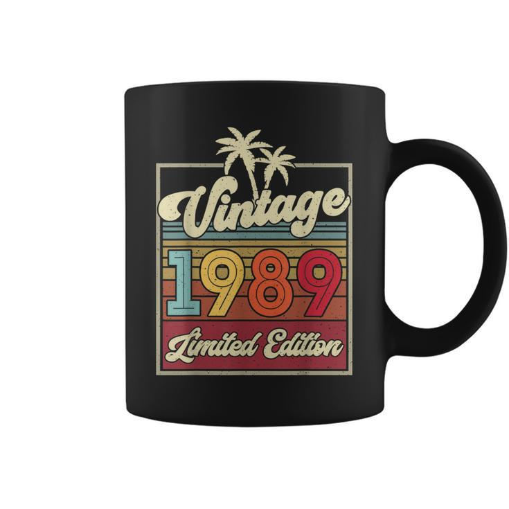 Vintage 1989 Wedding Anniversary Born In 1989 Birthday Party  Coffee Mug