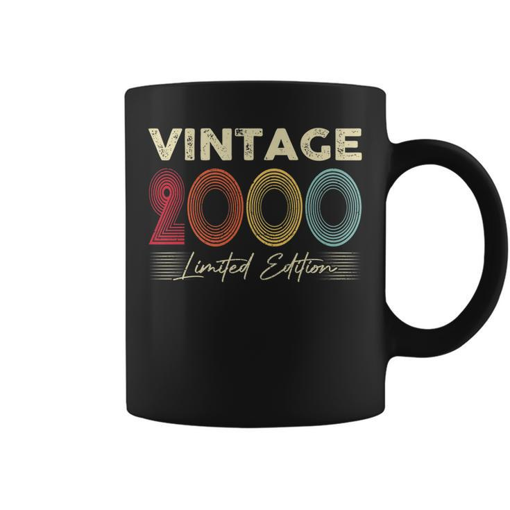 Vintage 2000 Wedding Anniversary Born In 2000 Birthday Party   Coffee Mug