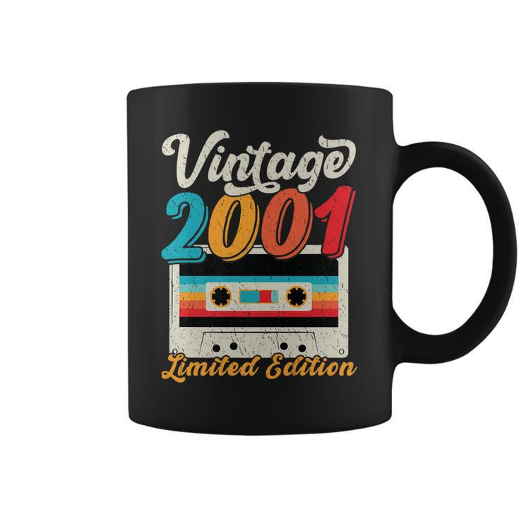 Vintage 2001 Wedding Anniversary Born In 2001 Birthday Party   Coffee Mug