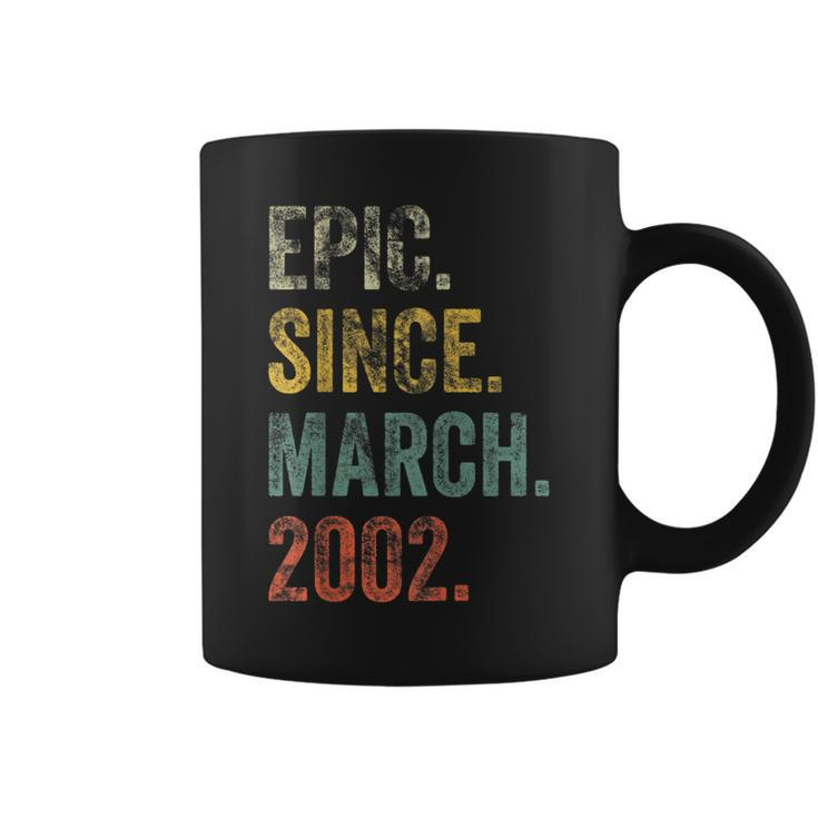 Vintage 2002 20Th Birthday Epic Since March 2002  Coffee Mug