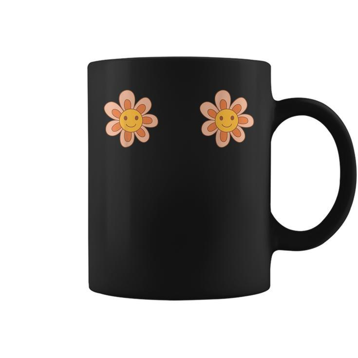 Vintage 70S Happy Groovy Hippy Flowers Casual Graphic  Coffee Mug