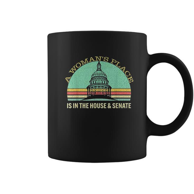 Vintage A Womans Place Is In The House And Senate Coffee Mug