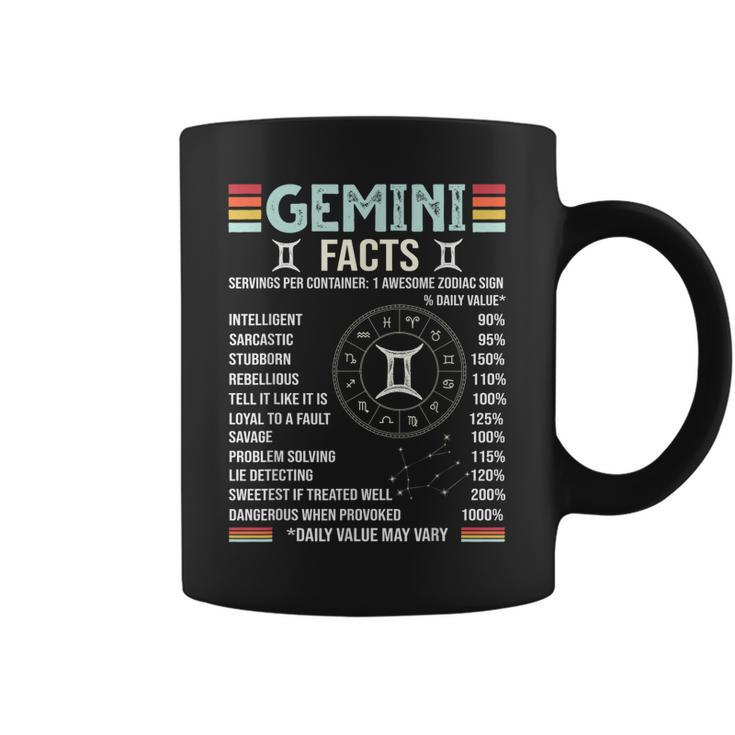 Vintage Astrology May June Birthday Zodiac Sign Retro Gemini  Coffee Mug