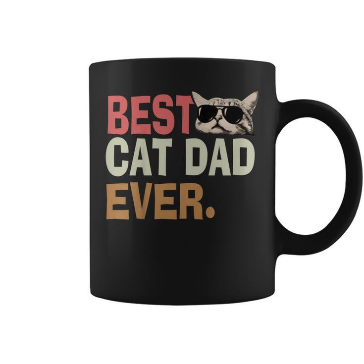 Vintage Best Cat Dad Ever  Cat Daddy Father Day Coffee Mug