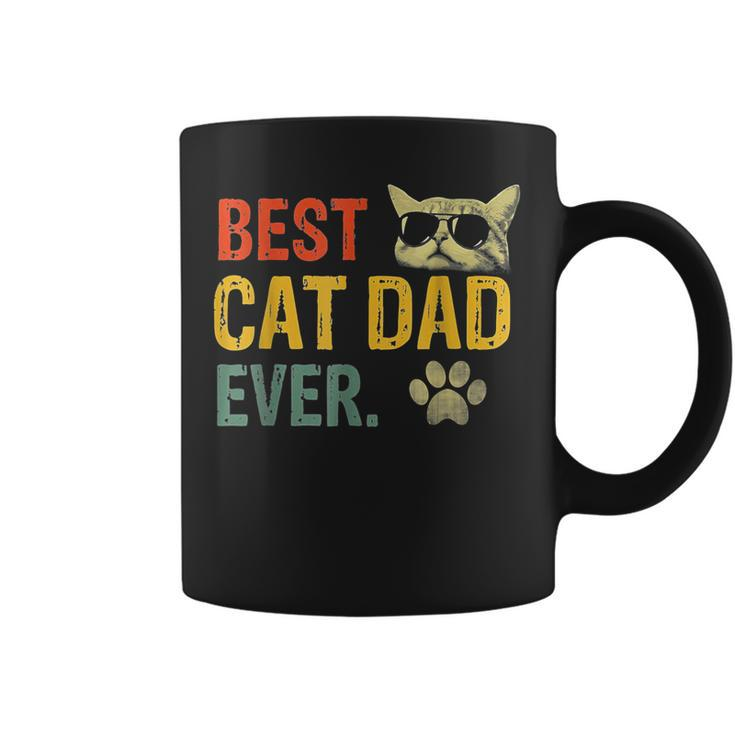 Vintage Best Cat Dad Ever T  Cat Daddy Coffee Mug