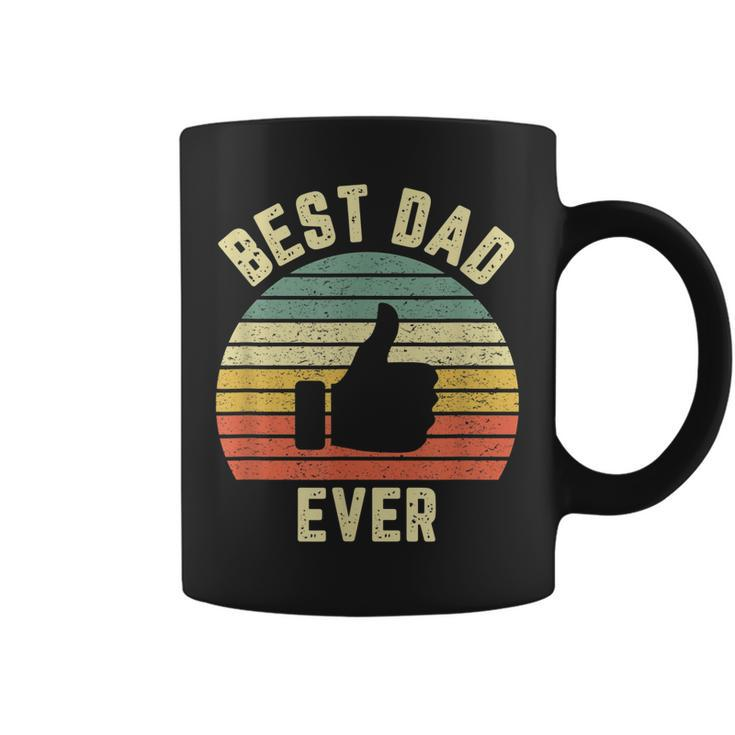 Vintage Best Dad Ever Funny Fathers Day Holiday Gift T Gift For Mens Coffee Mug