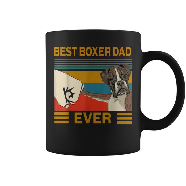 Vintage Best Dog Boxer Dad Ever Bump Fit Gift  Coffee Mug