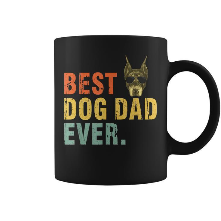 Vintage Best Dog Dad Ever T  Doberman Pinscher Coffee Mug