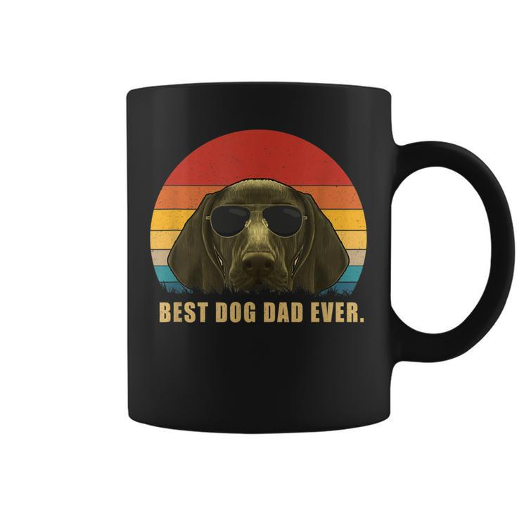 Vintage Best Dog Dad Ever T  German Shorthaired Pointer Coffee Mug