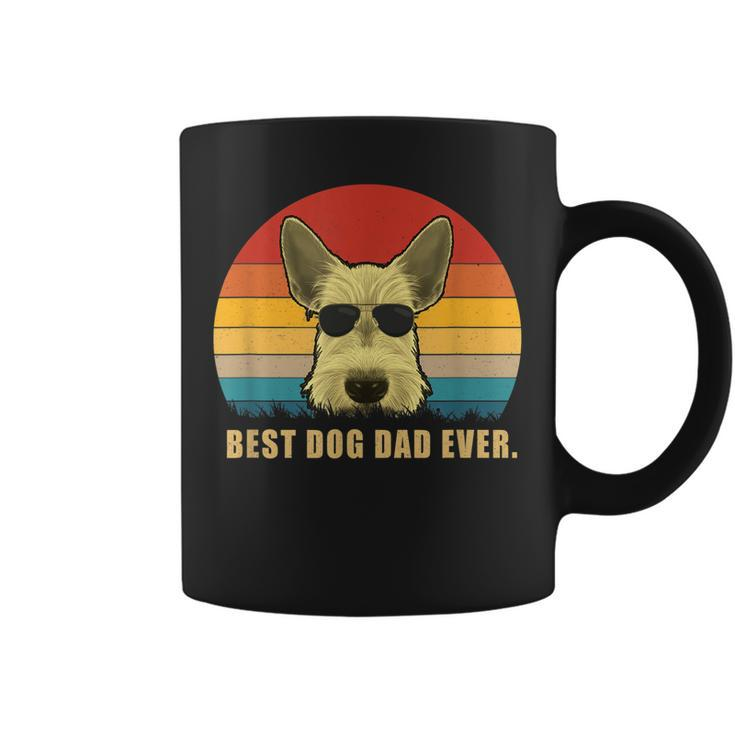 Vintage Best Dog Dad Ever T  Scottish Terrier Coffee Mug