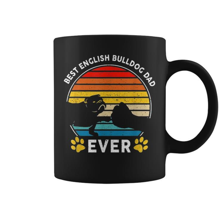 Vintage Best English Bulldog Dog Dad Ever Fathers Day Gifts Coffee Mug