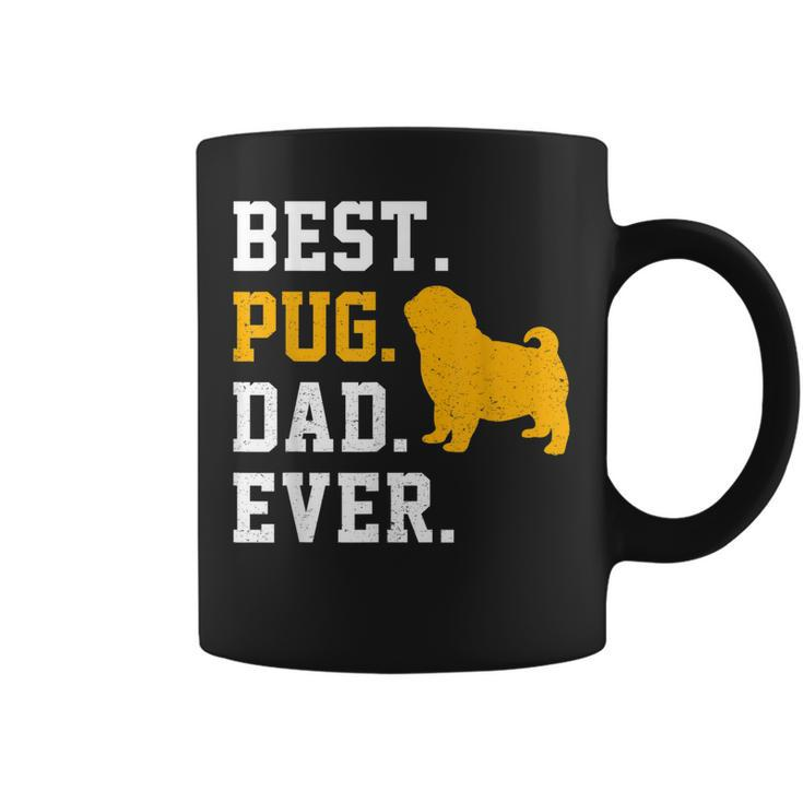 Vintage Best Pug Dad Ever Fathers Day Dog Gifts Coffee Mug