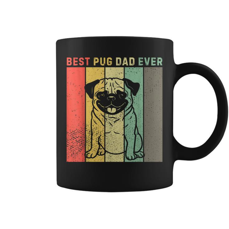 Vintage Best Pug Dog Dad Ever  Gift Men Coffee Mug