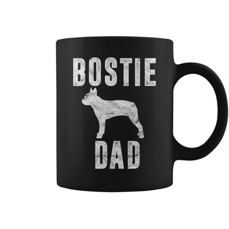 Vintage Boston Terrier Dad Gift Dog Daddy Bostie Father  Coffee Mug