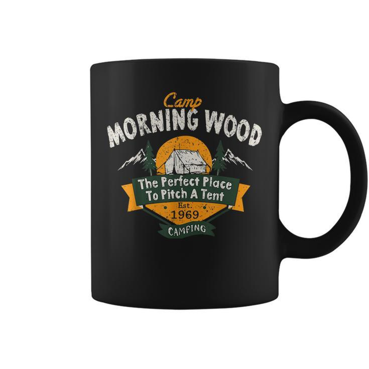 Vintage Camp Morning Wood Camping The Perfect Place To Pitch  Coffee Mug
