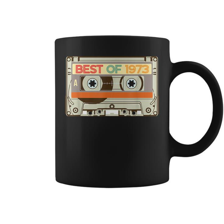 Vintage Cassette Tape Birthday Gifts Born In Best Of 1973  Coffee Mug