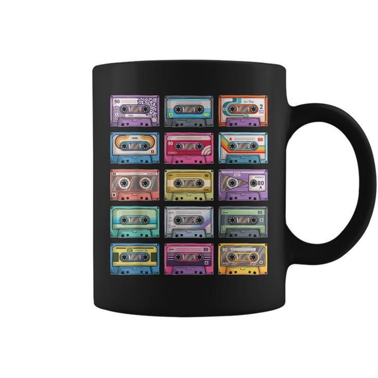 Vintage Cassette Tapes Collection 80S 90S Music Mixtape Coffee Mug