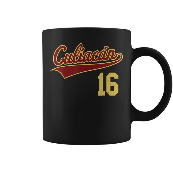 Vintage Culiacan Number 16 Sports Player Coffee Mug