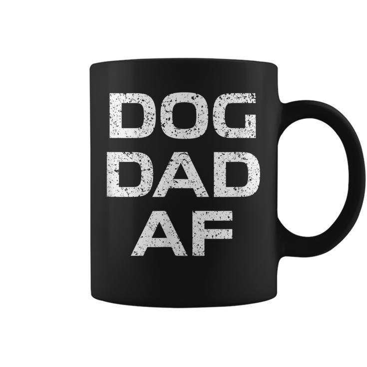 Vintage Dog Dad Af  Mans Best Friend Gift For Mens Coffee Mug