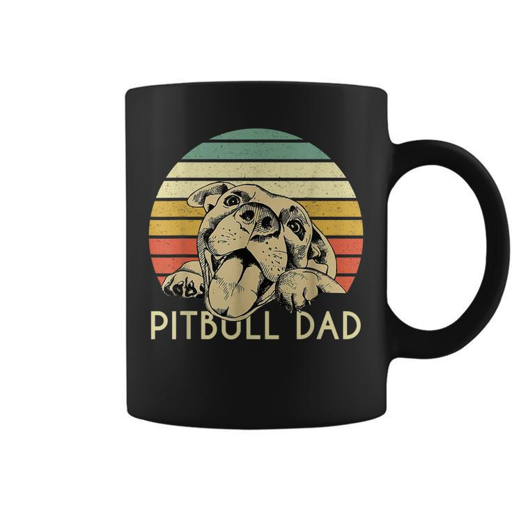 Vintage Dog Lover Gift Best Pit Bull Dad Ever Fathers Day Coffee Mug