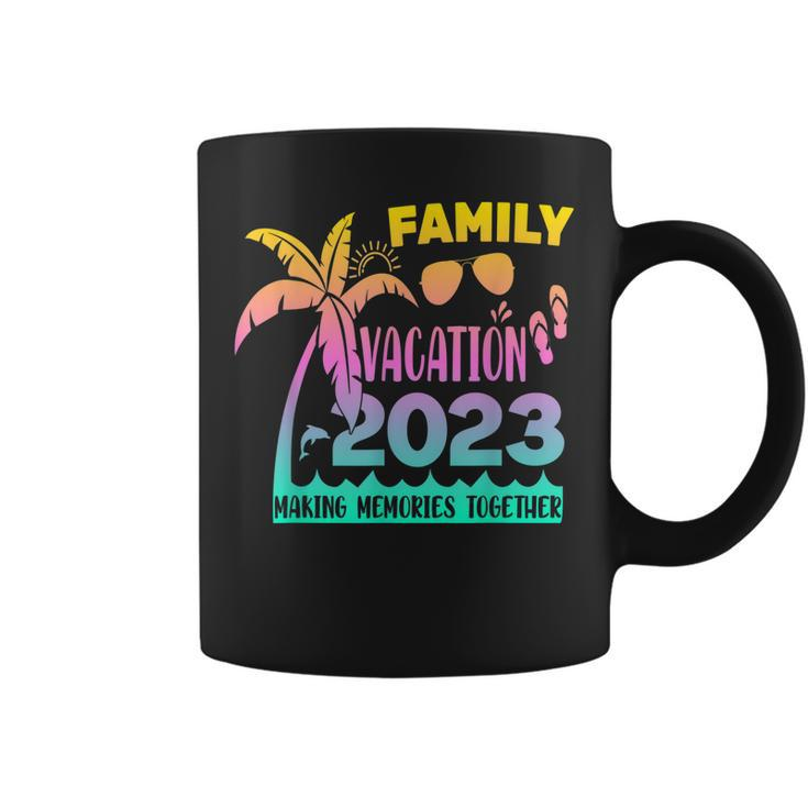 Vintage Family Trip Summer Vacation Beach 2023  Coffee Mug